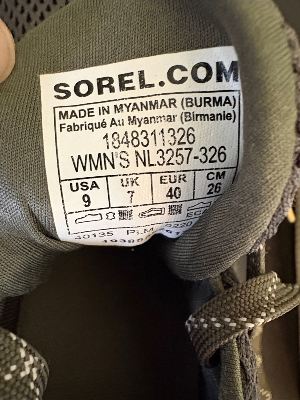 Sorel Women's “Out N About” sneakers, color Alpine Tundra - Size 9 - Picture 7 of 11